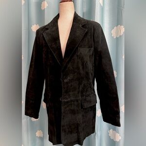 Black Suede mens blazer by international male. M